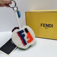 Fendi 毛球  球鑰匙圈 芬迪包包 掛吊飾 FF 蘋果