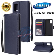 SAMSUNG GALAXY A31 2020 FLIP LEATHER CASE PREMIUM-FLIP WALLET CASE KULIT UNTUK SAMSUNG GALAXY A31 2020 - CASING DOMPET-FLIP COVER LEATHER-SARUNG BUKU HP