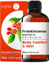 H’ana Frankincense Essential Oil - 100% Natural Frankincense Oil for Skin - Frankincense Oil for Face &amp; Diffuser (30 ml)