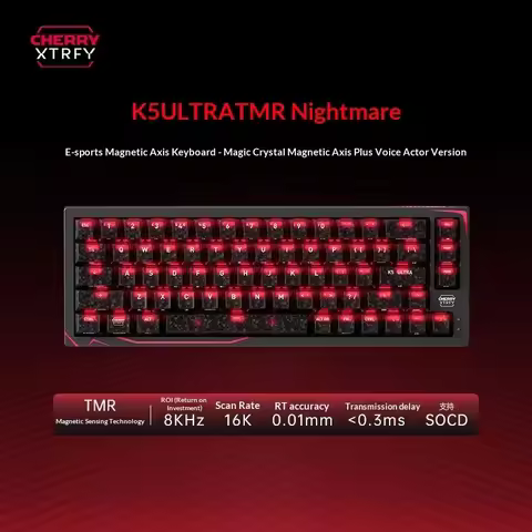 NEW CHERRY XTRFY K5 Ultra TMR Magnetic Keyboard 67 Keys 65% RT0.01mm 8K Polling Wired for FPS Esport