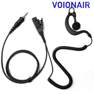 VOIONAIR 2 pcs/lot G Bentuk Cangkuk Telinga Alat dengar Fon telinga Pembesar Suara Mic PTT untuk Rad