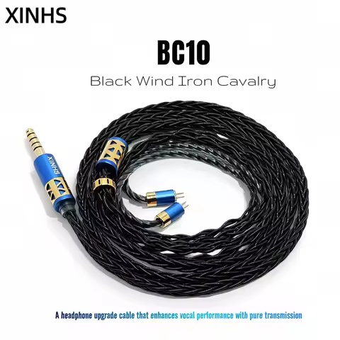 XINHS BC10 HiFi Earphone Upgrade Cable 0.78mm MMCX Balance 4.4 Suitable for Delci Explorer Delci Exp