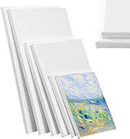 Canvas for Painting, 6-Piece Stretcher Frame Set, Empty Canvas Painting, 30 x 20, 20 x 15, 15 x 10 c