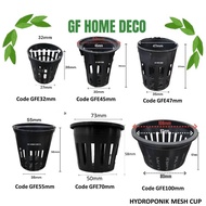 GFE 100pcs Hydroponik Net pot/Hydroponic cup /seeding pot/ mesh cup/Hydroponic Planting Plastic Bask