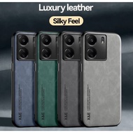 Redmi 13c / Poco C65 4G Leather Magnetic Suede Casing Smooth Sheepskin Texture Hybrid Camera Protect