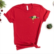 Baju Grinch Merry Christmas Shirt Grinch Happy New Yea Tee 100% Cotton Family Matching Christmas T-s