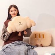 2 in 1 Baguette Baguette Pillow Blanket Croissant Shaped Throw Pillow Office Nap Pillow Car Air Cond