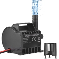 Submersible 12V Water Pump Electric 500L/H Small Fountain with Max 4.9ft Lift, 1.6ft Wire and Suctio