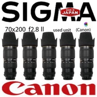 Sigma 70 x 200mm f208 II Lens For Canon