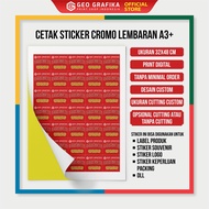 Geo Grafika - Print Custom Glossy Cromo Stickers A3+ 32X48 Cm Free Design