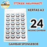 Arumanis Spongebob Sticker A3 Paper Size