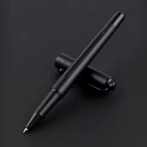 High Quality 77 Matte Black Ball Point Pen Classic Metal Trim RollerBall Pen Stationery Office Suppl