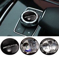 29mm Multimedia Button Sticker for Benz A C E S Class CLA CLS W212 W213 W204 W205 W176 W177 Car Sticker Accessories Car Styling