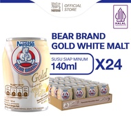 Nestlé BEAR BRAND Susu Kaleng Gold Malt Susu Steril 140ml isi 24 pcs [Karton]