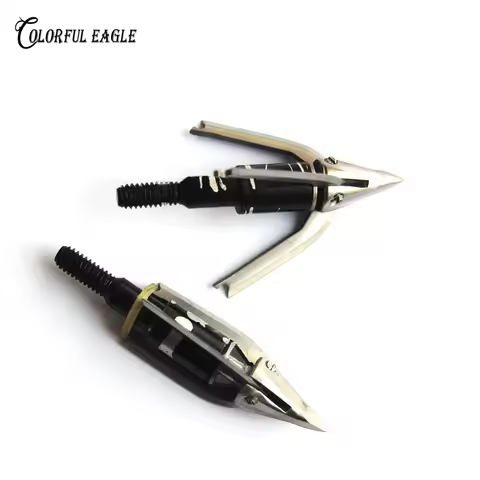 Archery 3 expandable blades broadheads Arrow head 100 grain target arrow point for bow arrow hunting