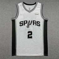 Embroidered Basketball Uniform Spurs No. 2 White HARPER Jersey HARPER