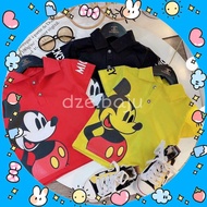 Tshirt Boy Mickey Mouse, Boy Kids Tshirt collar cotton Mickey Baju kolar budak kids Tshirt baju buda