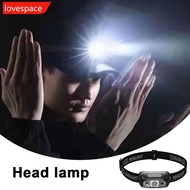 LOVESPACE LED Headlight Portable Charging Headlight Inductive Flash Flashlight Small Portable Night 