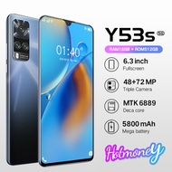 Cellphone Original samsung Y53s Android smart phone 6.3inch cellphone legit 16GB+512GB cheap Mobile Phones big sale 2022 buy 1 take 1 cellphone lowest price 1k only 5G celphone COD