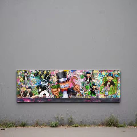 Alec Monopoly Graffiti Wall Art Poster Alec Street Canvas Art Prints Alec Wall Decor Picture Alec Mo