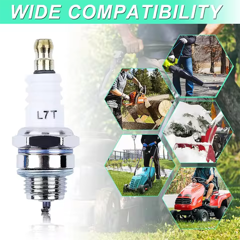 Spark Plug Replacement for NGK BPMR7A L7T For Champion CJ8 RCJ6Y RCJ7Y Fit for Stihl & Husqvarna Cha