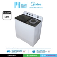 (DELIVERY FOR KL &amp; SGR ONLY) MIDEA MSW-1508P 15KG SEMI AUTO WASHING MACHINE