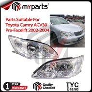 TYC Toyota Camry ACV30 Pre-Facelift 2002-2004 (Halogen) Head Lamp Head Light Lampu Depan