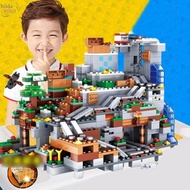 【Hi】MY WORLD Lego Toy Minecraft Cave Minifigures Village House