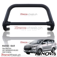 Innova J E G V 2016-2024 Front nudge bar / bull bar / front bumper steel Matte Black ( accessories )