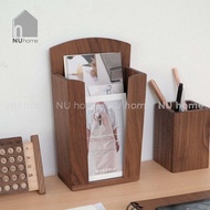 Wooden shelf for brochures and leaflets - Rito | NU Home | High quality natural wooden leaflet catal