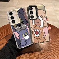 Phone Case Q Version Cute Cat and Mouse Suitable for Samsung A24 4G/A25 5G/A15/S23/S24PLUS/S25ULTRA/