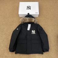 MLB Generation Down Jacket MLB Goose Down with Fur Collar Workwear Down Jacket