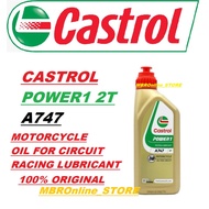 Castrol A747 2T 1 Liter for circuit Engine oil Minyak Engin Enjin High Speed Race 100% Original