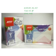 ASTAR ACRYLIC SIGN HOLDER T-SHAPE SSA2885/SSA2884