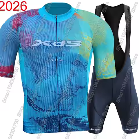 XDS Pro Team 2026 Cycling Jersey Set Summer Men Short Sleeve Clothing Road Bike Shirts Suit Bicycle 