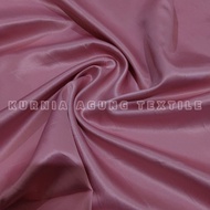 1 Meter Kain Satin Velvet warna ROSE GOLD Premium Silk Bahan Dress Kebaya Gaun Bridesmaid Seragam Le