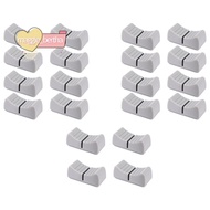 20Pcs 24mmx11mmx10mm Console Mixer Slider Fader Knobs Replacement for Potentiometer Gray Knob Black 