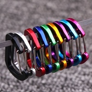 GANTUNGAN 4D Carabiner 4CM Flat Keychain Fishing Lure Hook