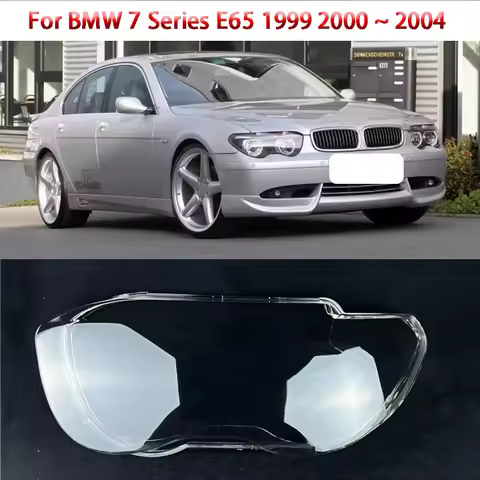 For BMW 7 Series E65 1999 2000 2001 2002 2003 2004 Headlamp Cover Transparent Lampshade Headlight Sh