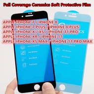 APPLE IP 7 / IP 8 / IP 7PLUS / IP 8PLUS / IP X / IP XS / IP 11PRO Full Coverage Ceramics Soft Protec