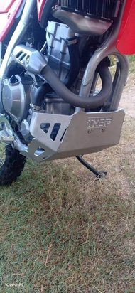 #การ์ดแคร้งCRF300L อลูมิเนียมm2 แบบยาวคุมกระเดื่อง #แบรนด์THEP