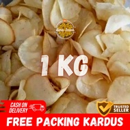 [ 1KG ] Savory CassavaKeripik with Onion Flavor / Sweet PotatoKeripik, Lion Gold Brand Cheap Snack/ 