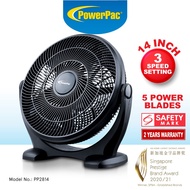 PowerPac Air Circulator Fan, High Velocity Fan, Desk Fan 14 inch (PPP2814)