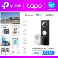 TP-Link Tapo D235 2K 5MP Smart Wireless Battery/Wired Video Doorbell Camera Full-Color Night Vision