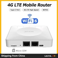 4G LTE WiFi Router WiFi 6 300Mpbs 4G Modem Support 32 Device Typc-C Interface Wireless Pocket Router