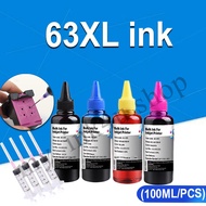 HP 63 ink HP 63XL ink HP63XL refillable ink compatible for HP  1110  1111  1112  2130  2136  2130 52
