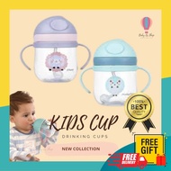 Baby Drinking Bottle / Kids Drinking Cups / Learning Cup / Sippy Cup / Cawan Bayi / Botol Minum Anak (250ml)