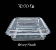 10pcs Mika Kue Kotak Ukuran 1A 20x20 Cm/Mika Kue Kotak/Mika Plastik