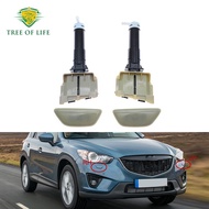 New For Mazda CX-5 CX5 2012 2013 2014 2015 2016 2017 Front Headlight Headlamp Washer Nozzle With Cov