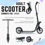 OXELO สกู๊ตเตอร์สำหรับผู้ใหญ่ รุ่น Commute 900 (สีเขียว) ( Adult Scooter Commute 900 - Khaki ) ล้อสก